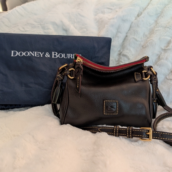 Dooney & Bourke Black Crossbody Bag with Red Accents - Picture 2 of 13